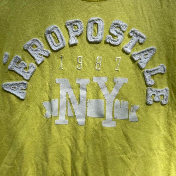 3/$15 Y2k Yellow Aeropostale graphic tee vintage grunge 2000s - Picture 2 of 8